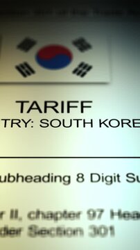 Cinematic South Korea - United States Tariff Document - Vertical