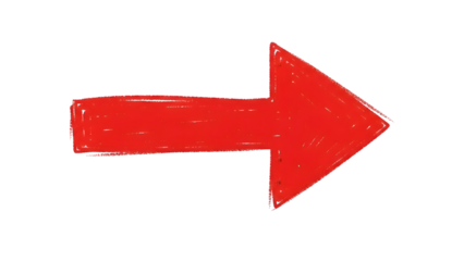 A bright red arrow pointing to the right on a black background