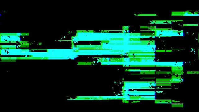 Glitchy TV and computer screen with colorful noise, VHS no signal static, RGB split glitch, broadcasting error, and damaged screen distortion.