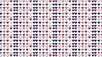 Variety of heart-shaped pattern design