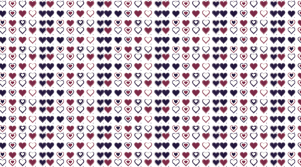 Variety of heart-shaped pattern design