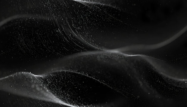Seamless looping abstract background with subtle micro particles drifting diagonally over a dark charcoal gradient, creating cinematic depth, smooth motion, and a modern minimalist visual atmosphere.
