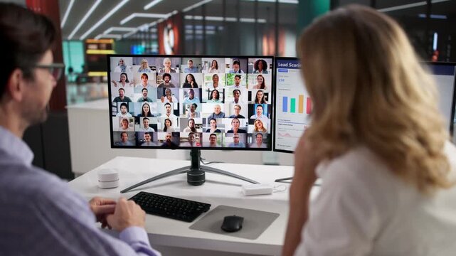 Virtual Conference Meeting Via Video Call