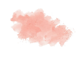 Obraz premium Blush Pink Watercolor Stains Abstract Background with Hand-Drawn Paint Strokes for Invitations and Birthdays 