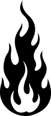 vector illustration of a burning flame