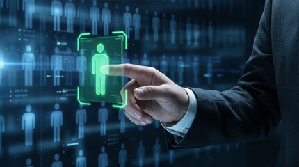 Marketer selecting customer from digital network for personalization strategy