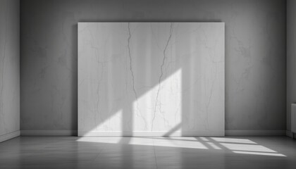 Obraz premium Modern Interior Design with Minimalist Wall and Natural Light in Contemporary Space