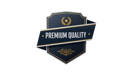 Elegant Luxury Gold Badge &ndash; Premium & Exclusive Label