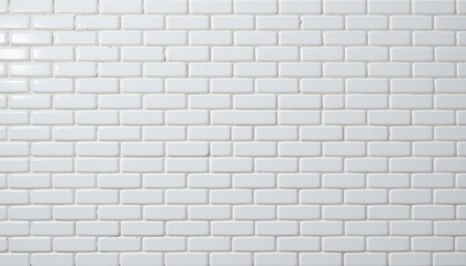 Clean and Modern White Subway Tile Pattern for Stylish Interior Decoration and Design Inspiration