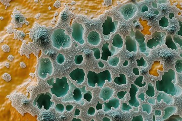 Close-up view of textured surface patterns.