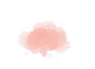 Obraz premium Blush Pink Watercolor Stains Abstract Background with Hand-Drawn Paint Strokes for Invitations and Birthdays 