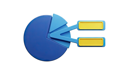 3D Pie Chart with Blank Labels