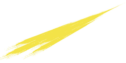 Hand drawn yellow color ink paint brush strokes isolated text design quote or text information. Graphic elements painted for text information, ads, offer, big, splatter stains, paintbrush, overlay
