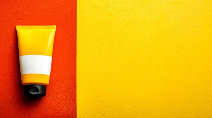 Glossy Dark Teal Tube Mockup on Mirrored Acrylic with Pink Orange Gradient Background