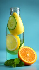 Refreshing Infused Water with Citrus and Mint