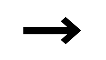A minimalist white arrow points to the right on a black background © MdAtiqur
