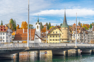 Lucerne city skyline  in  Switzerland