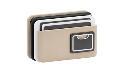 Modern Card Holder with Multiple Slots