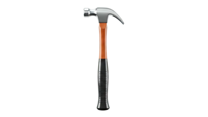 Claw Hammer with Wooden Handle and Black Grip