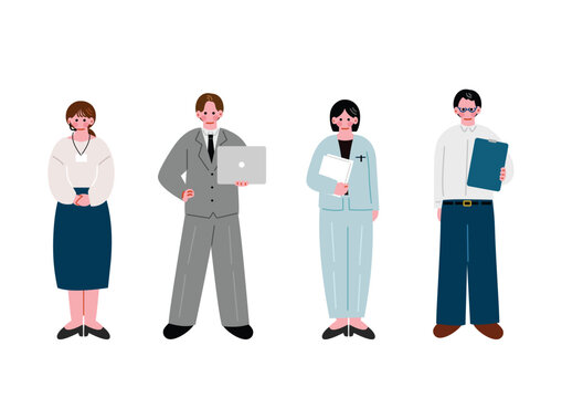 ビジネスチームのイラスト