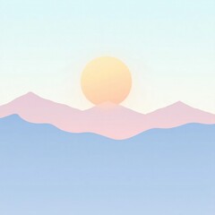 Pastel Peaks at Golden Hour