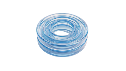 Abstract Blue Glass Rings