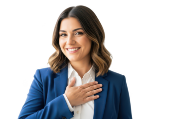 Professional woman in business attire