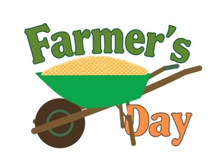 Celebrate farmer's day with a wheelbarrow of grain