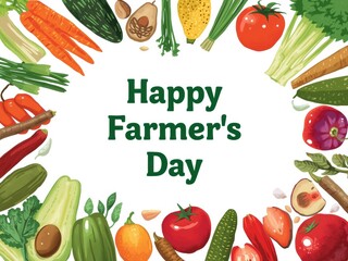 Celebrating farmer's day with fresh produce
