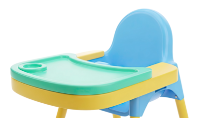Colorful Baby High Chair with Tray and Cup Holder