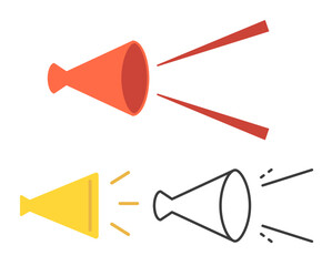 メガホンのアイコンセット