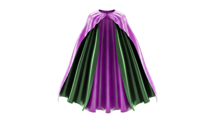Purple and Black Reversible Cape