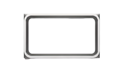 Modern Rectangular Frame with Rounded Corners