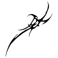 Goth Cybersigil Tattoo Design Vector