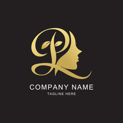 Beauty logo with letter P