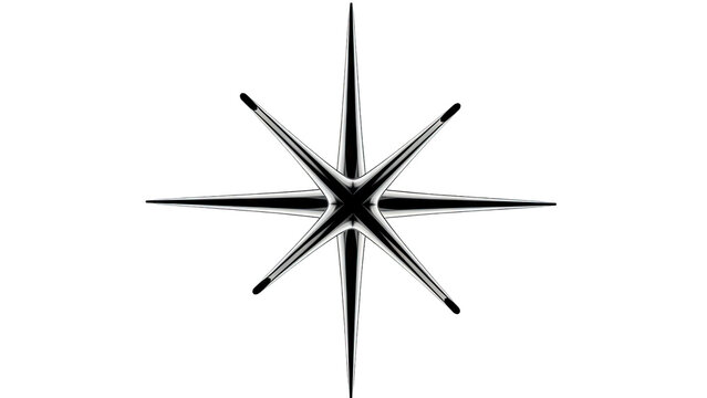 Black and White Starburst - Powered by Adobe