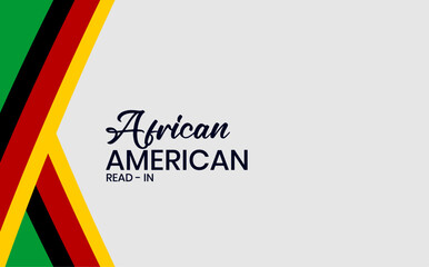 African American Read-In Holiday concept