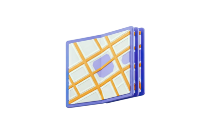 Stylized 3D Map Icon