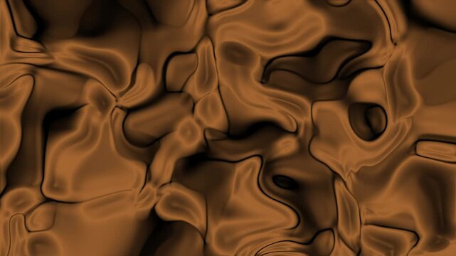 Abstract fluid chocolate brown texture with organic wave patterns