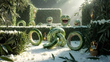 Squirmy Flavor Knots in Emotional Giggle Maze Fantasy Dream