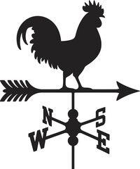 weathervane with rooster on top