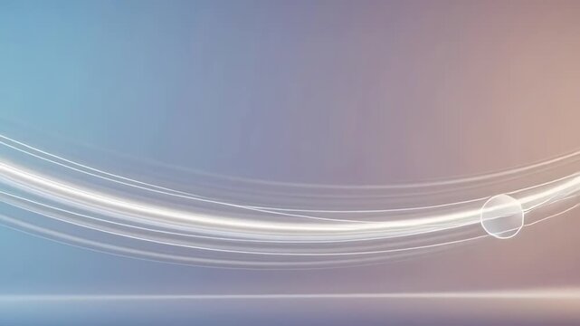 Clean abstract cinematic background video featuring smooth gradient colors, soft flowing light streaks, and minimal geometric elements
