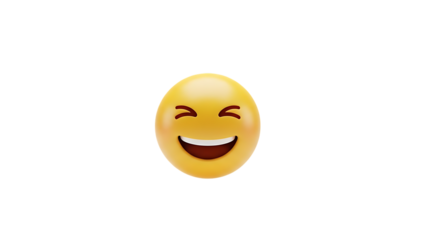 Winking face with tongue out emoji isolated on transparent background