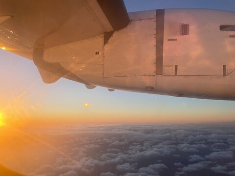 window view from a plane - Powered by Adobe