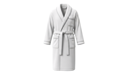 White Plush Bathrobe
