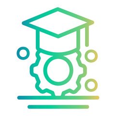 graduated Line Gradient Icon