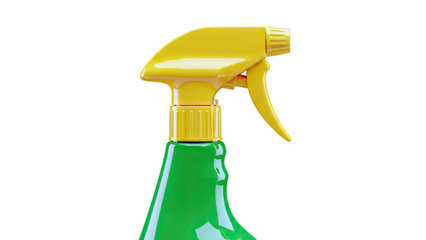 Yellow and Green Spray Bottle Trigger