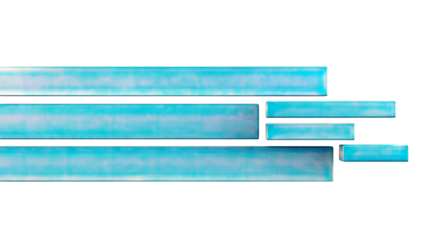 Abstract Blue Rectangles on White Background - Powered by Adobe