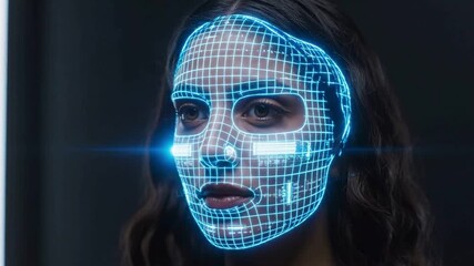 Portrait of a beautiful young woman wearing a dark fashion mask with black skull face paint and an angry horror expression for a gothic Halloween monster look