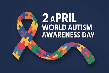 World Autism Awareness Day on April 2nd symbol.